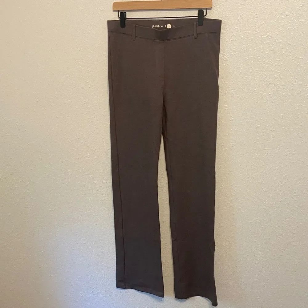 Betabrand Gray High Waist Casual Yoga Business Pants Size Large Long